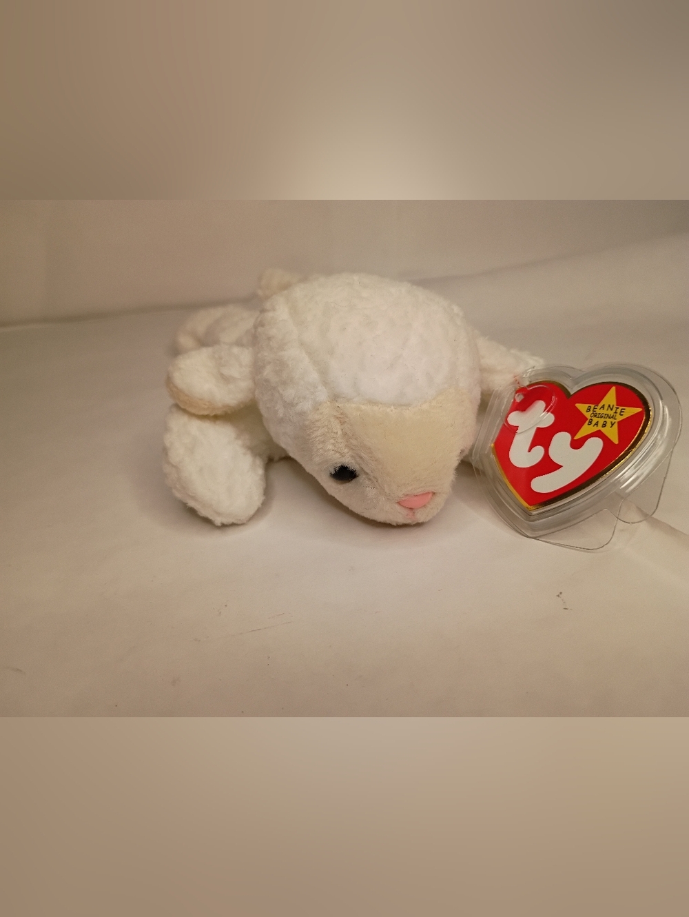Ty Beanie Baby White Lamb Plush Toy - Soft Kids Toy
